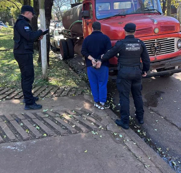Detienen al camionero en Eldorado 