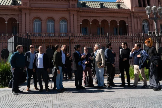 Periodistas acreditados en Casa Rosada