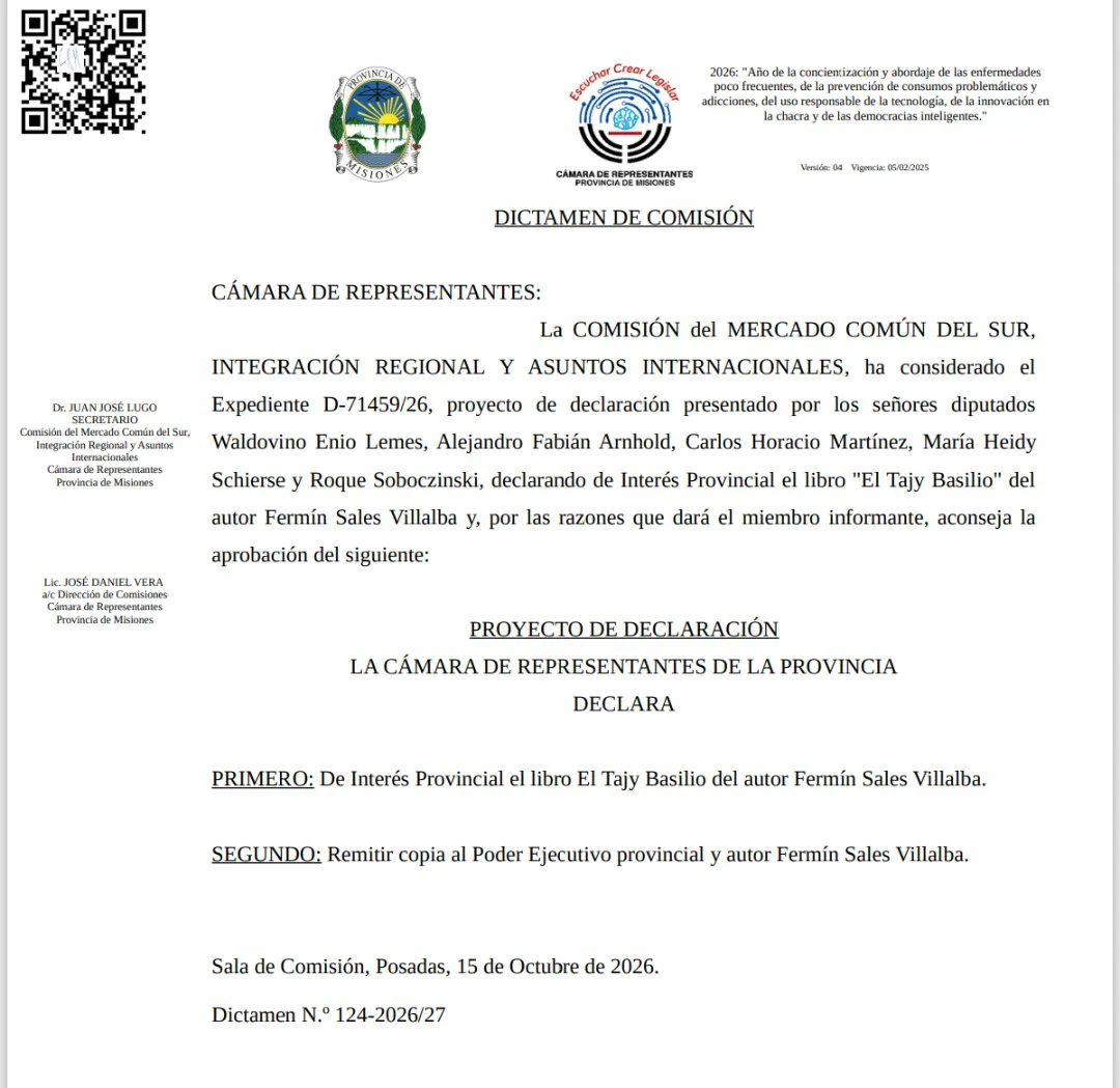Declaración de Interés de la Honorable Camara de Diputados