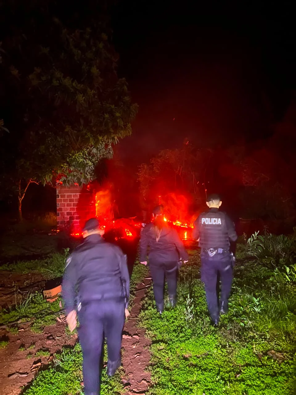 Incendio en San Javier