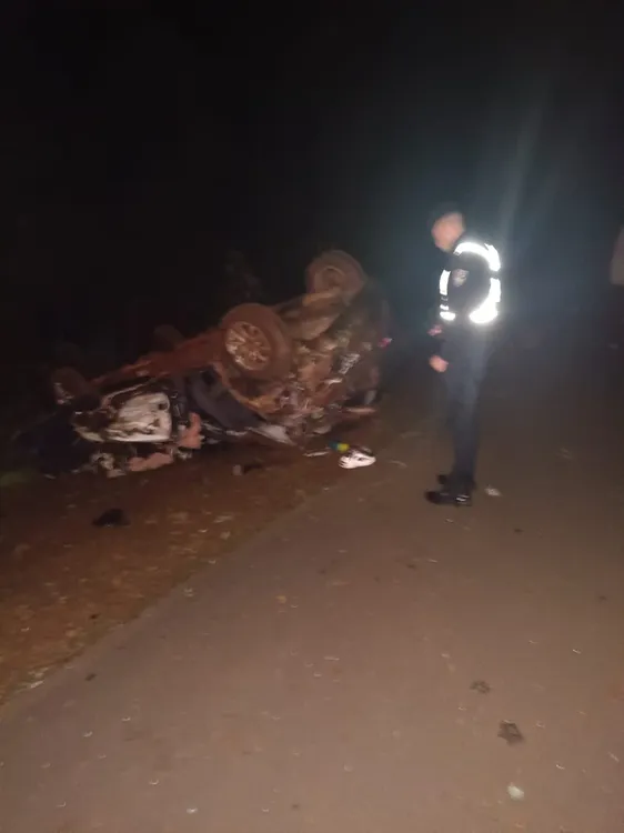 Vuelco en Ruta 14