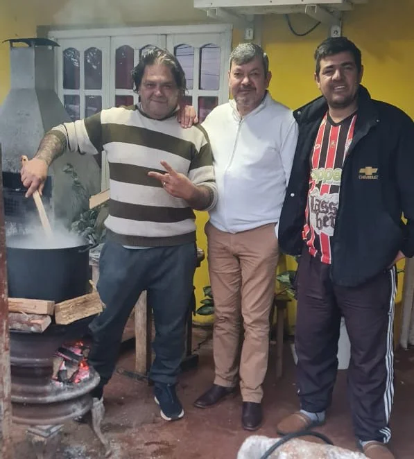 Abel Vera, Enio Lemes y Neco Romero 