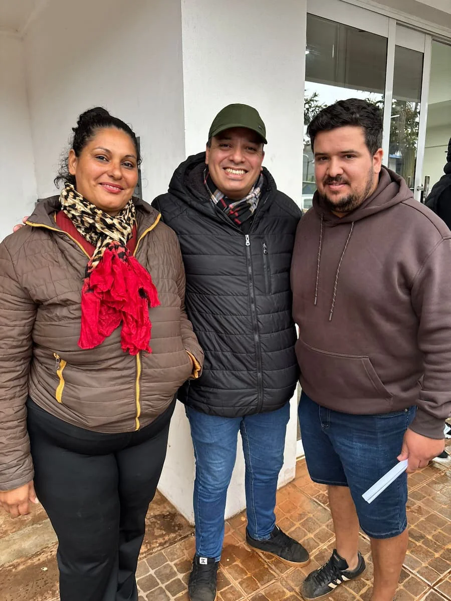 Ariel Gularte y presidentes de Comisión Vecinal