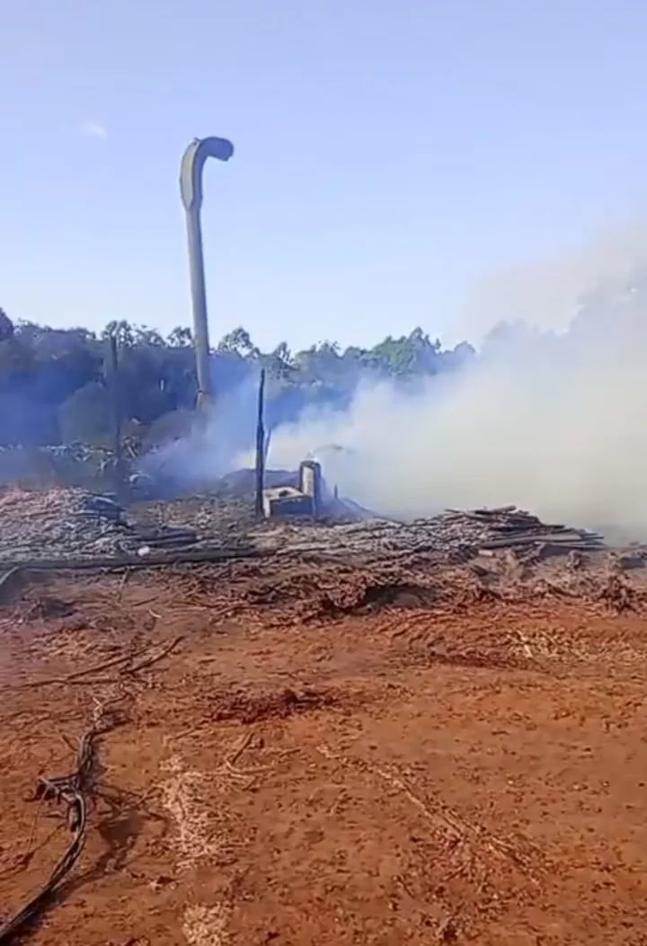 Incendio aserradero San Vicente
