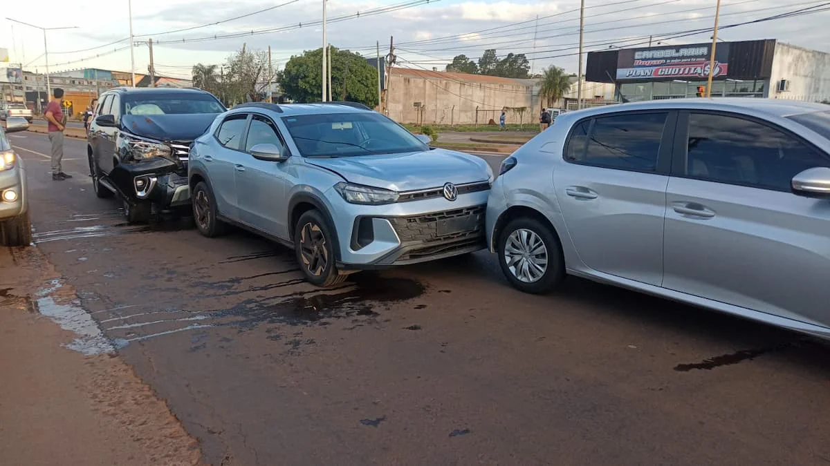 Posadas. Choque en cadena 