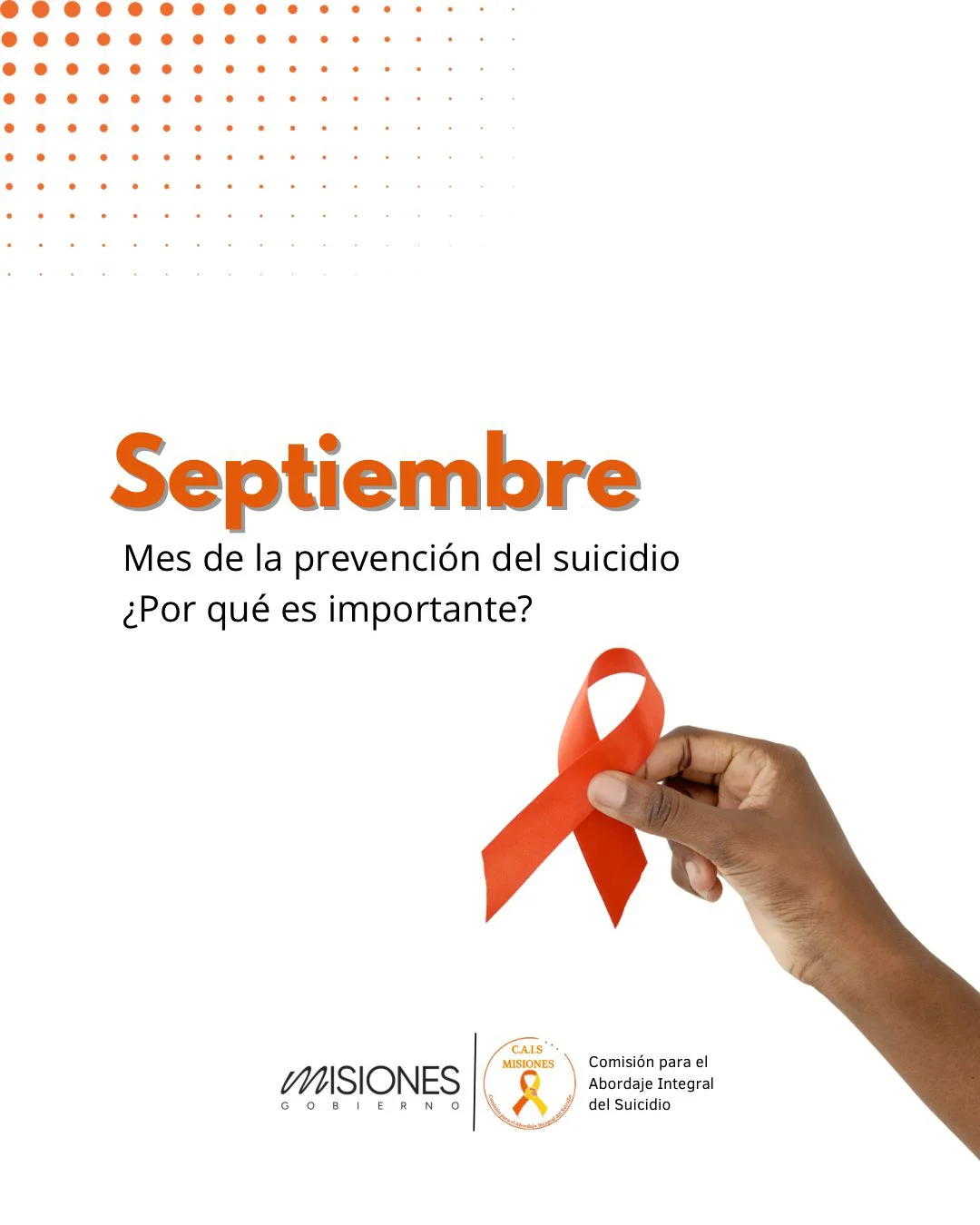 Septiembre Mes de la Prevención del Suicidio 
