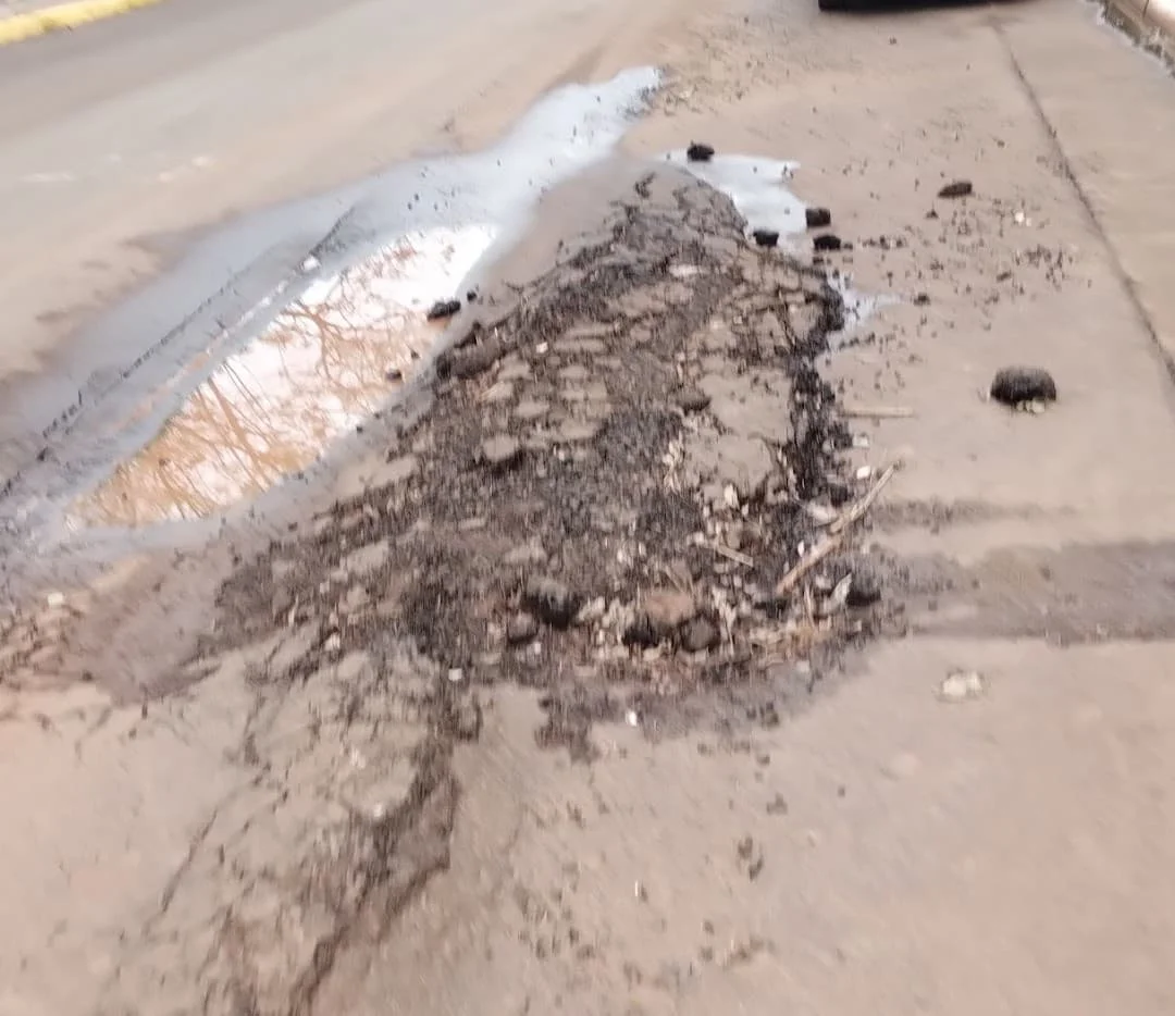 Pavimento Dañado en San Javier 