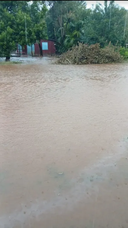 San Javier inundada