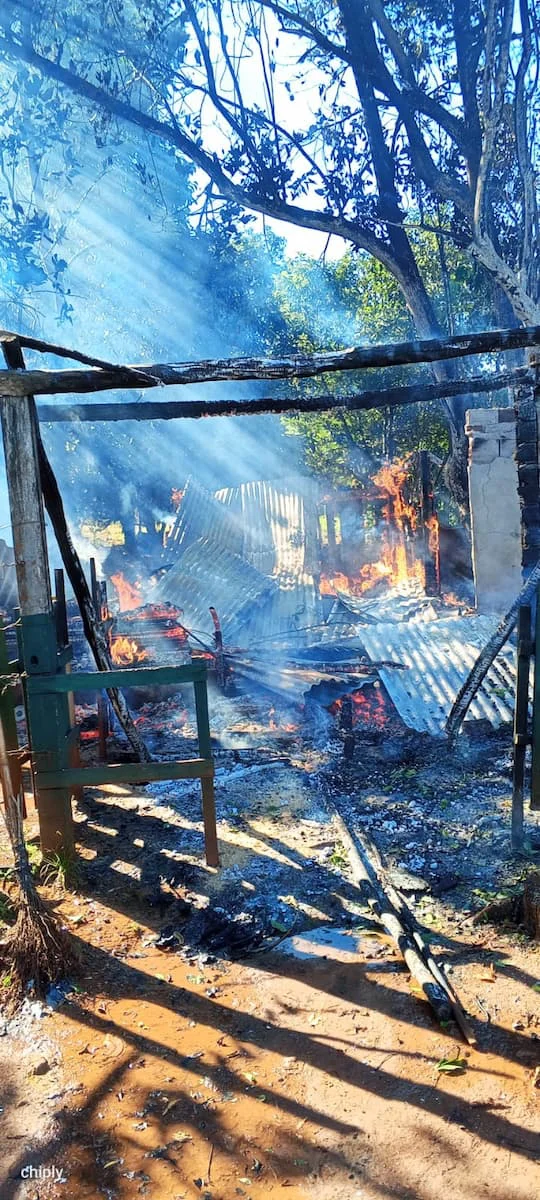Incendio en Itacaruare 