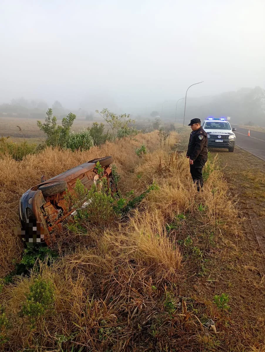 Vuelco en la ruta 3
