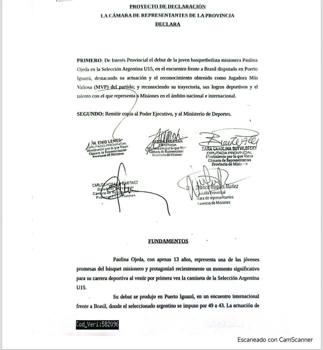 Reconocimiento a Paulina