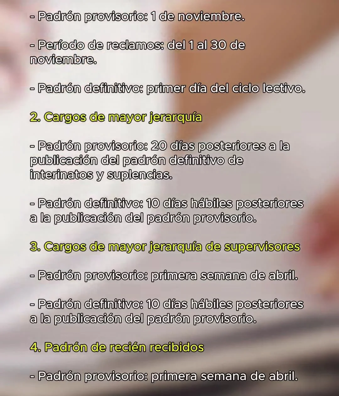 Padrón Docente