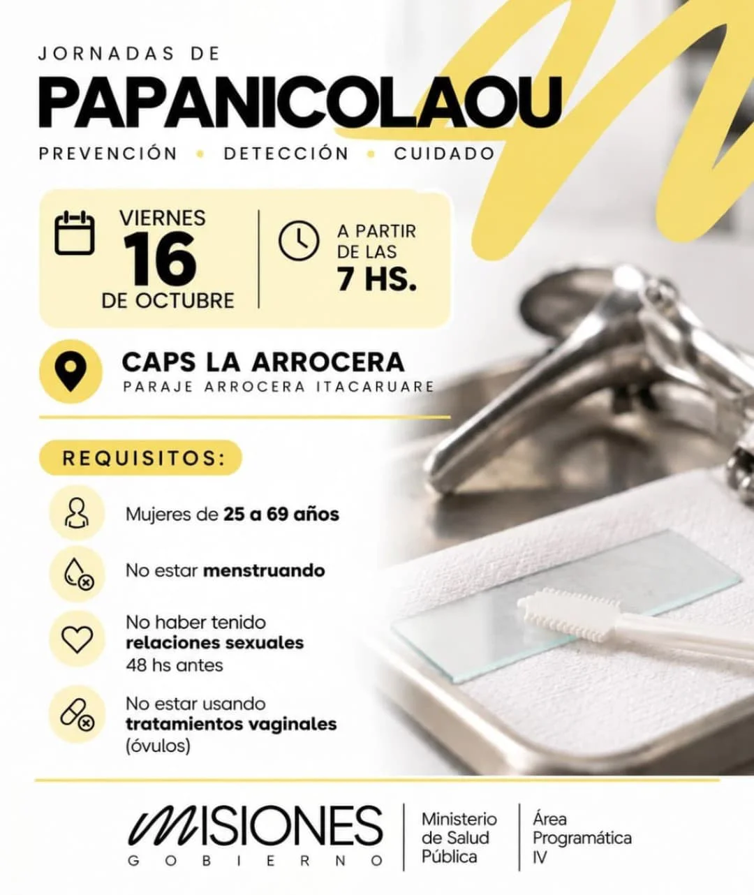 Papanicolaou en la Arrocera