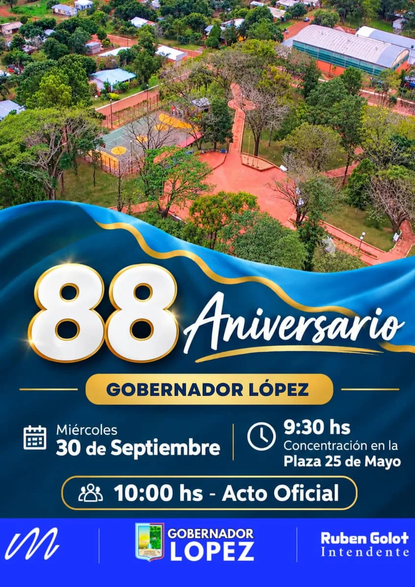 Aniversario Gdor. López