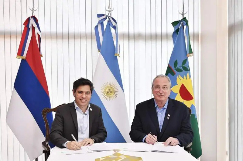 Axel Kicillof y Hugo Passalacqua