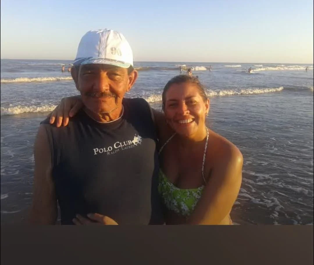 Julio Balmaceda con su hija Silvia 