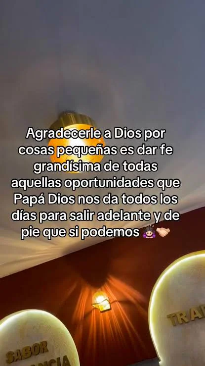 Agradece por las cosas pequeñas 