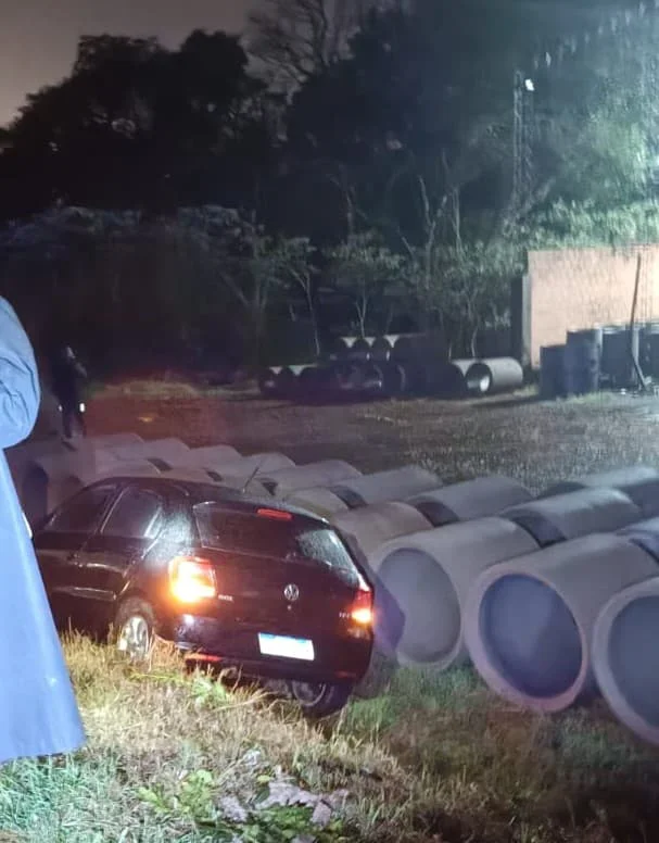 Accidente. Radio de yerba